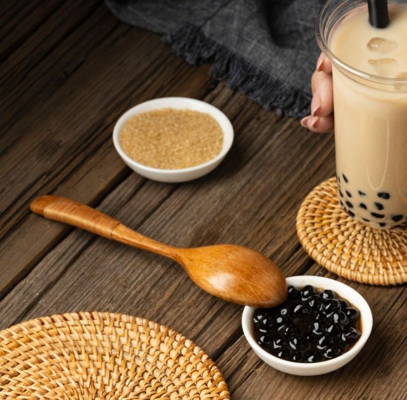 Bowl of chewy tapioca pearls